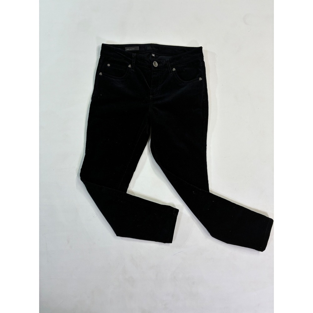 KUT from the Kloth Diana Skinny Petite Black Corduroy Pants Size‎ 4P